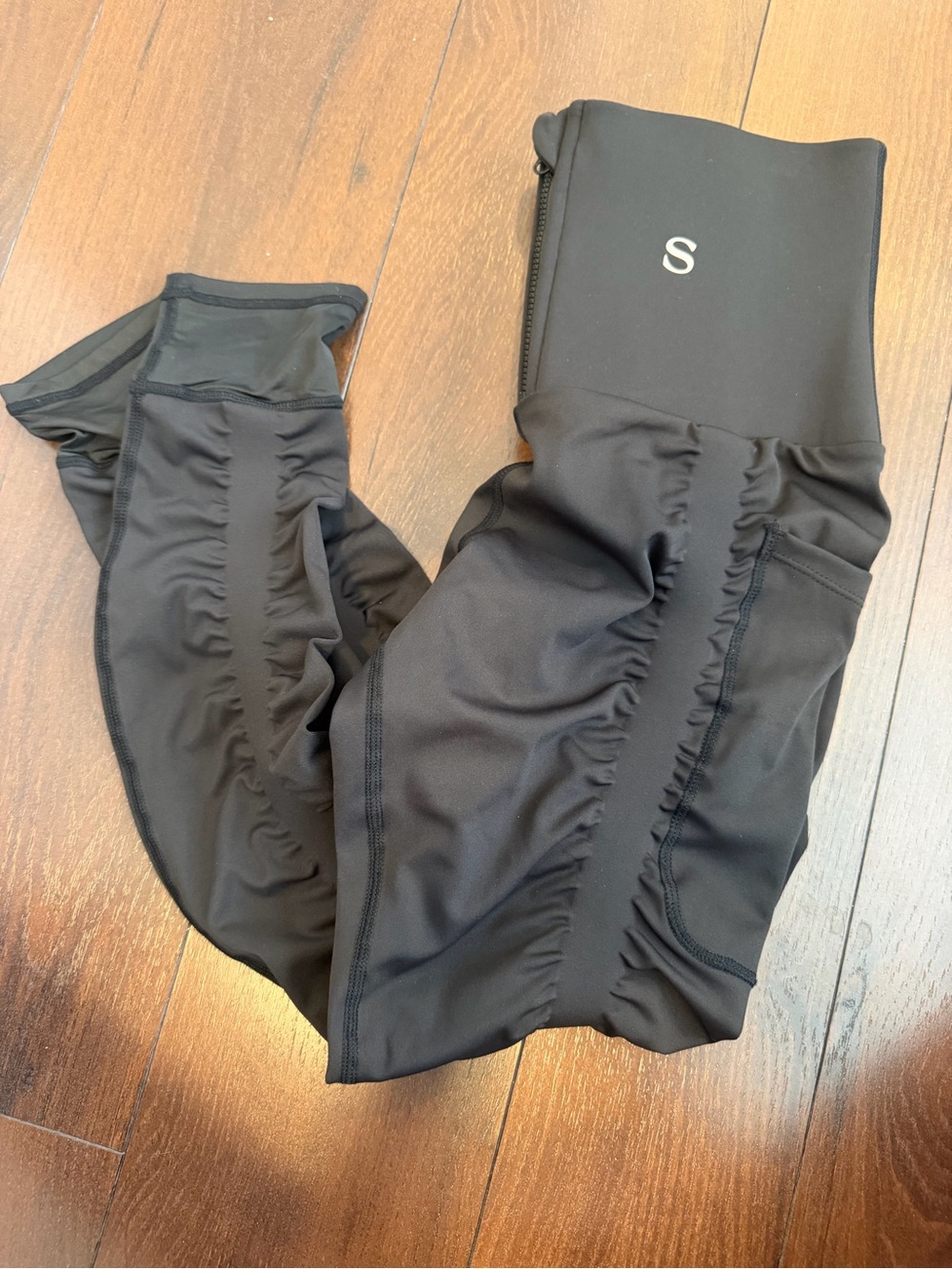 Skinnify Corset Resistance Band Leggings in black small